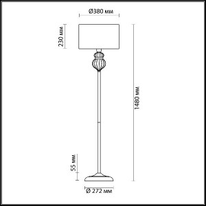 Торшер Lilit 4687/1F
