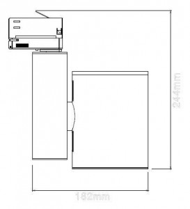 Трековый светильник COB 707008