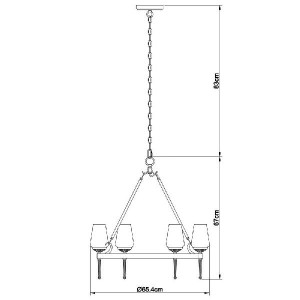 Подвесная люстра Stefan A1722SP-6BA