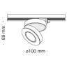 Трековый светильник Track lamps TR006-1-12W3K-W