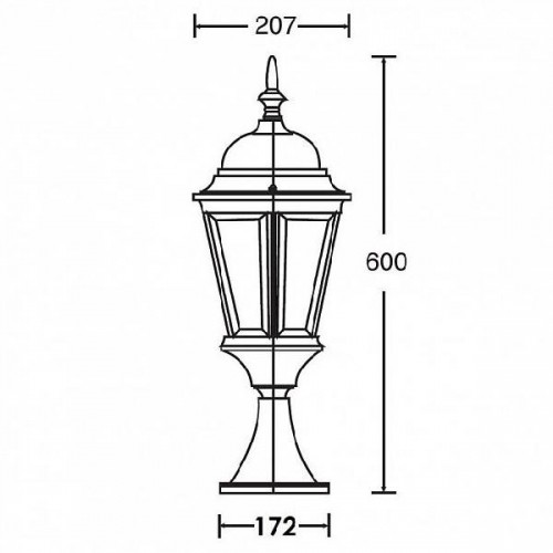 Наземный фонарь  91404L Gb