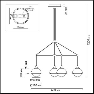 Подвесной светильник Neruni 3597/6