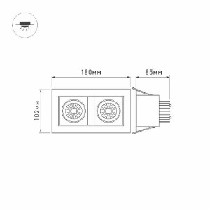 Точечный светильник KARDAN 024127