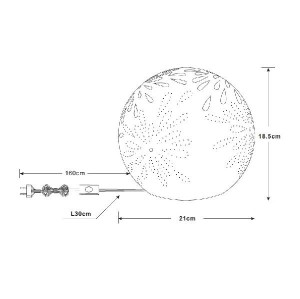 Интерьерная настольная лампа Subara 22803T1