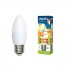 Лампочка светодиодная  LED-C37-8W/WW/E27/FR/O картон