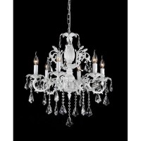 Подвесная люстра Vanity 11353/6C WHITE GOLD, CLEAR