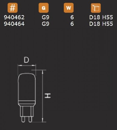 Лампочка светодиодная LED 940462