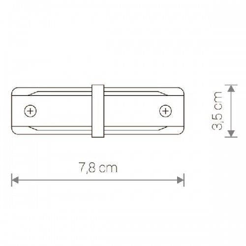 Коннектор Profile Straight Connector 9454