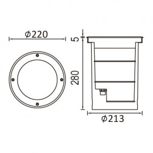 Встраиваемый светильник уличный 73205A