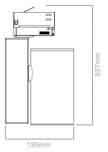 Трековый светильник COB 707009