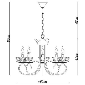 Подвесная люстра Tet-a-tet A1750LM-5AB