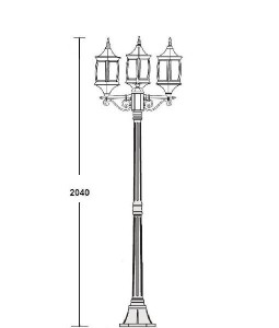 Наземный фонарь 85108 B Gb