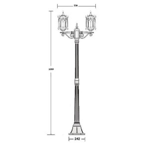 Наземный фонарь 89908S A Bl