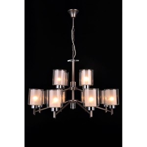 Подвесная люстра  DOUBLE 81049-12C  ANTIQUE SILVER