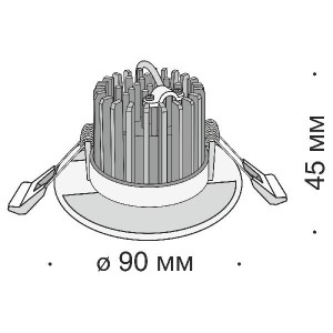 Точечный светильник Zen DL038-2-L7W