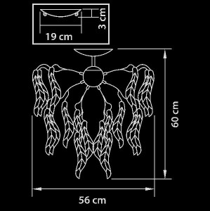 Потолочная люстра VETRO COLORE 793095