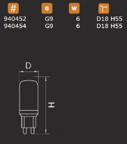 Лампочка светодиодная LED 940454