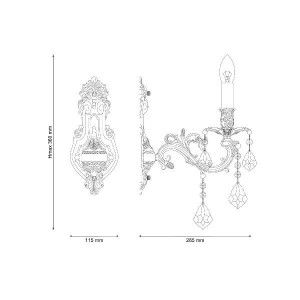 Бра Barletta BARLETTA W122.1 antique