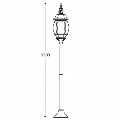 Наземный фонарь  83406L W