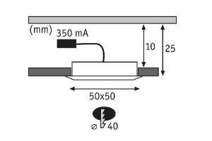 Точечный светильник 93574