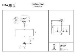 Подвесной светильник Anna H007PL-05G