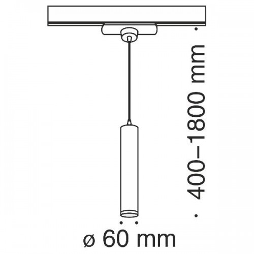 Трековый светильник Track lamps TR008-1-GU10-B