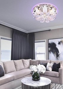 Потолочная люстра 80111 80111/8 хром/синий+красный+фиолетовый