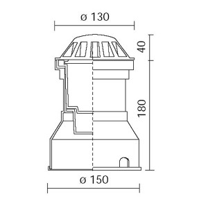 Наземный светильник OLODUM COVER E8188/R/LBL