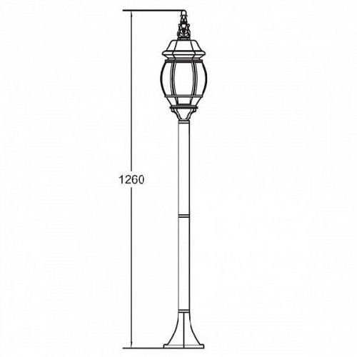 Наземный фонарь  83406S Bl