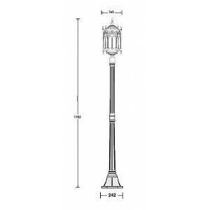 Наземный фонарь 89908S Bl