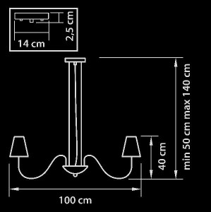 Подвесная люстра DIAFANO 758082