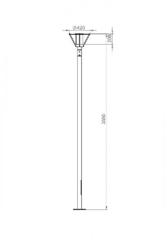 Наземный фонарь Muse 650-31/b-03