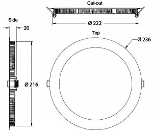 Точечный светильник LED Panel 565095
