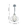 Подвесная люстра Nodule 2384-8P