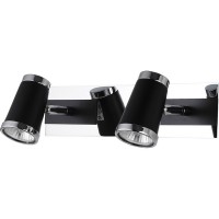 Спот 6205B 6205B/2GU10 chrome + black