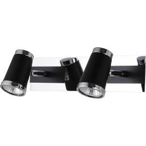 Спот 6205B 6205B/2GU10 chrome + black