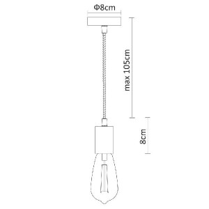 Подвесной светильник Fuori A9184SP-1BK