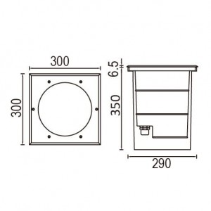 Встраиваемый светильник уличный 73206B