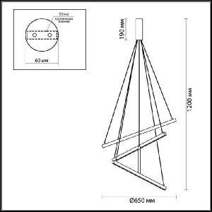 Подвесной светильник Cometa 3860/48L