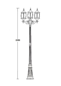 Наземный фонарь 85109 B Gb