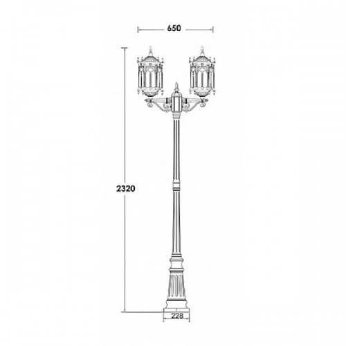 Наземный фонарь  89909L A Bl