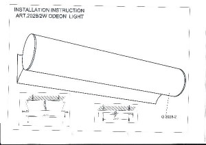 Настенный светильник Tube 2028/2W