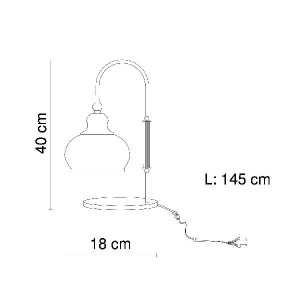 Интерьерная настольная лампа Nostalgika 6900-1T