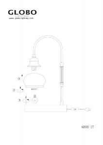 Интерьерная настольная лампа Nostalgika 6900-1T