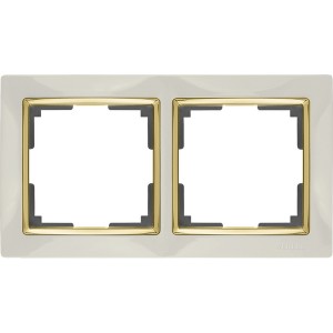 Рамка Слоновая Кость,Золото WL03-Frame-02-ivory-GD
