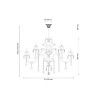 Подвесная люстра Ashanti Ashanti 1250.18 clear