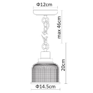 Подвесной светильник Ricardo A9186SP-1CC