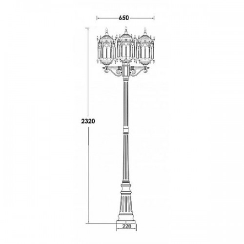 Наземный фонарь  89909L B Bl
