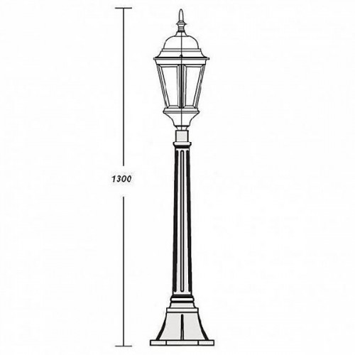 Наземный фонарь  91407L Bl