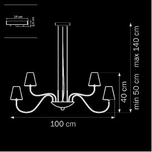 Подвесная люстра DIAFANO 758164